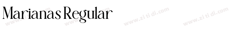 Marianas Regular字体转换